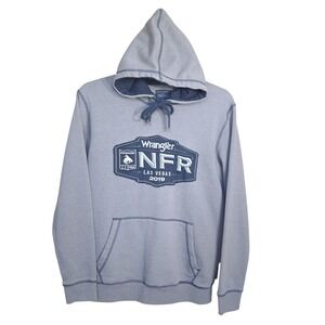 Wrangler NFR Las Vegas 2019 M Hoodie‎ Sweatshirt Pullover Gray PRCA Prorodeo